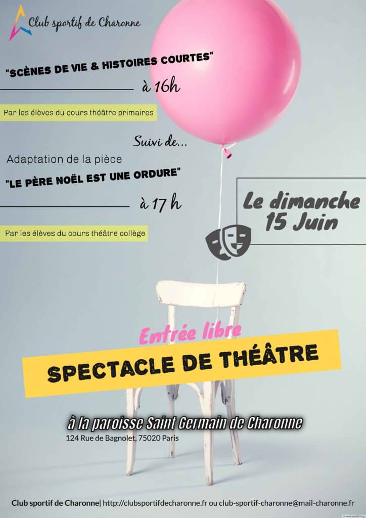 Affiche spectacle théâtre 2025